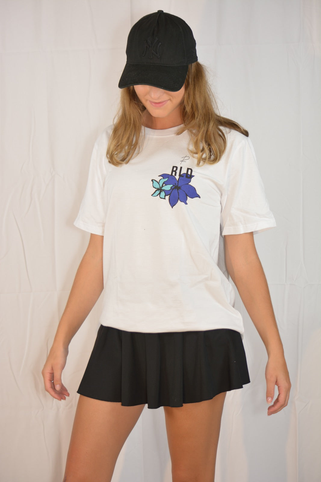 Abstract Flowers oversized T