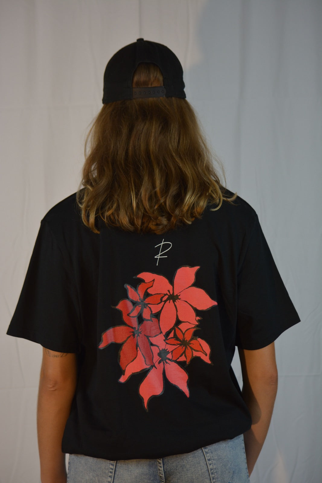 Abstract Flowers oversized T